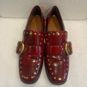 Coach Leather Alexa Loafers Shoes Retro Retired Red Women’s Size 8.5